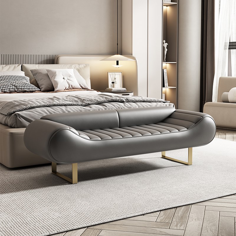 意式极简床尾凳简约现代创意沙发凳卧室床头边长条凳衣帽间换鞋凳