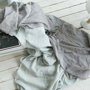 特惠 天然色织麻棉轻薄围巾防晒遮阳 柔软亲肤四季纱巾大披肩两用