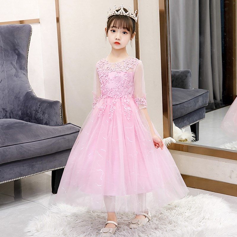 女童夏季童装公主裙儿童连衣裙小女孩洋气演出礼服纱裙中长款裙子,童装/婴儿装/亲子装,连衣裙,淘宝优惠券,粉丝福利购,淘宝优惠卷