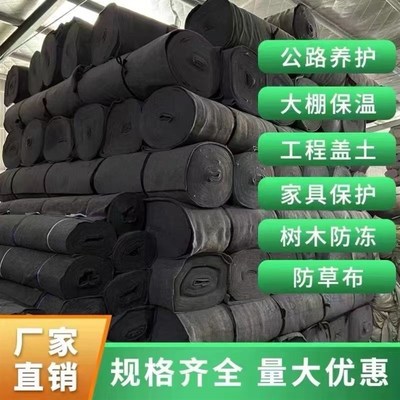 土工布园艺透水滤水建筑土木工程布毛毡布棉毡大棚保Y温毛毡无纺