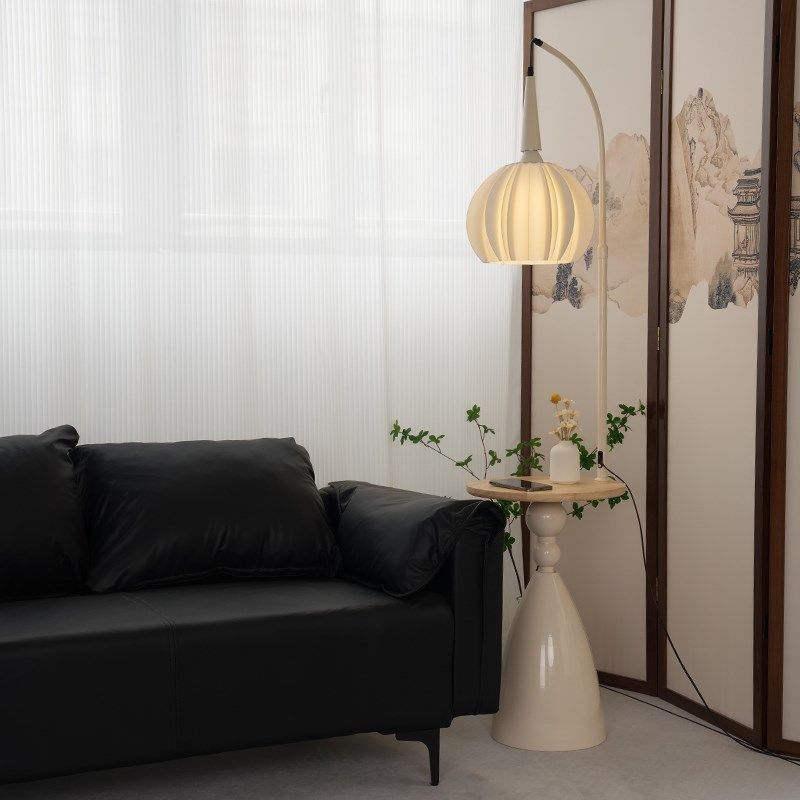 中古风落地灯客厅沙发旁边卧室床头一体带茶几装饰氛围灯立式台灯,家装灯饰光源,置物功能落地灯,淘宝优惠券,粉丝福利购,淘宝优惠卷