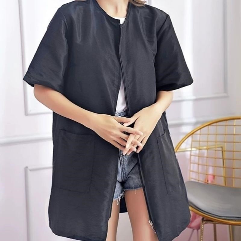 理发师工作服男女时尚w罩衣发廊店染发围裙烫染师专用