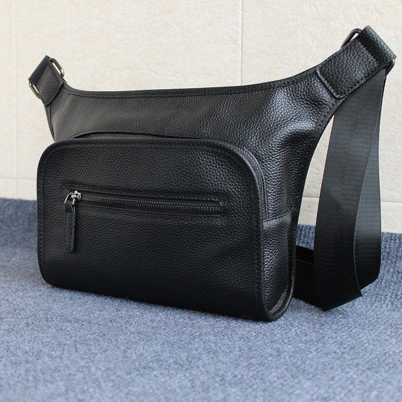 头层牛皮男士斜挎包真皮男包休闲单肩包韩版运动休闲挎包潮流背包