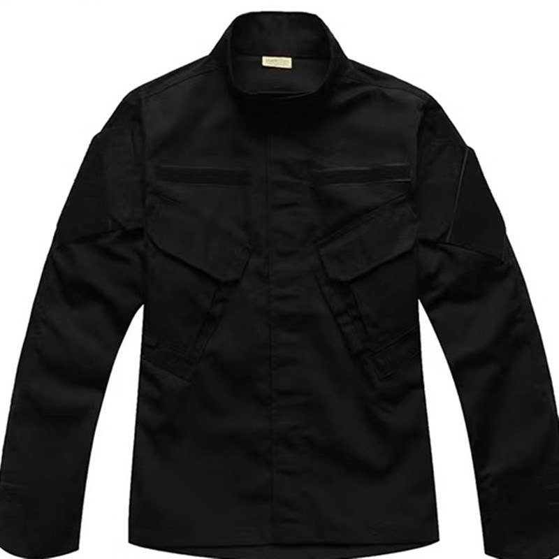迷彩冬服热反射战术棉服男士棉上衣连帽保暖防P风护航特战服黑色