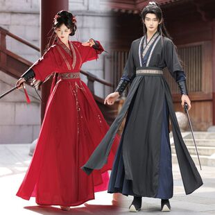 万用黑红色劲装cosplay凌辰墨燃可私设漫展加大古风汉服仙二次元