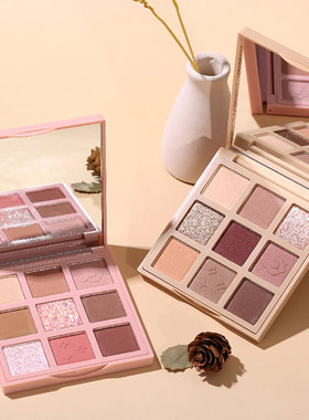 WODWOD眼影盘高光修容三合一日常淡妆大地色新手初学者百搭女正品