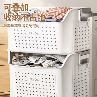 双层脏衣篓收纳筐浴室卫生间衣服家用多层分类衣物篮推车洗衣篮子