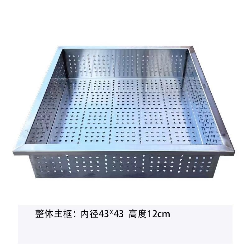 不锈钢豆腐模具卤水嫩大豆腐盘子白钢豆腐筐家用商用加厚套框定制