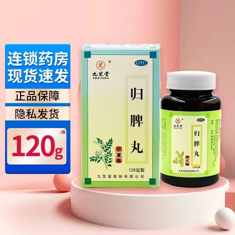 心脾两虚心慌睡不好 失眠多梦头晕乏力没胃口 九芝堂归脾丸120g