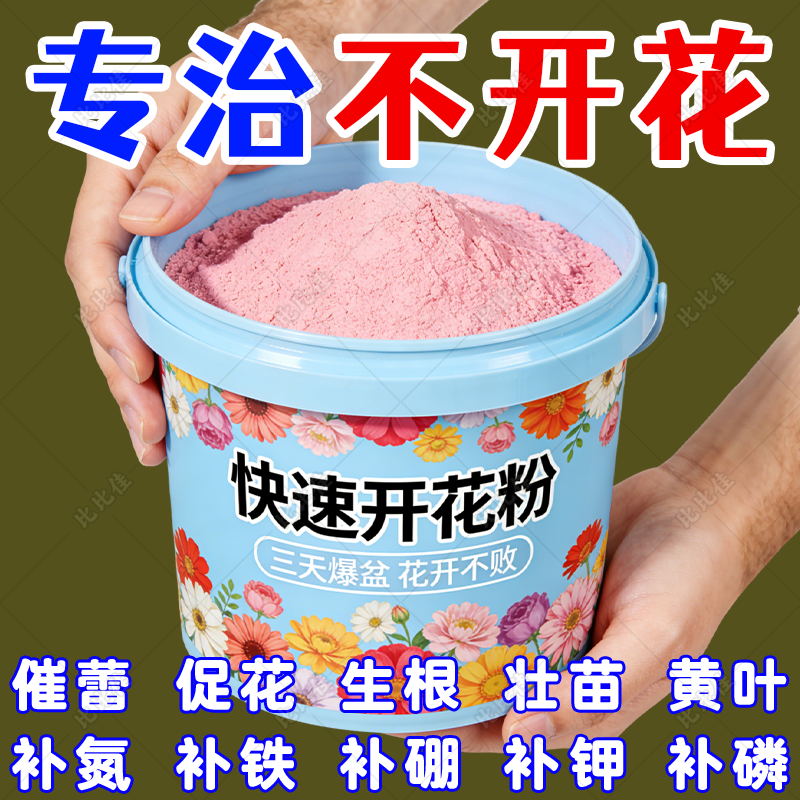 快速开花粉茶花桂花三角梅君子兰茉莉爆花通用中古生根粉壮苗促花