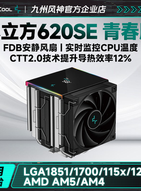 九州风神冰立方620AK620SE青春数显版风冷CPU散热器电脑散热风扇