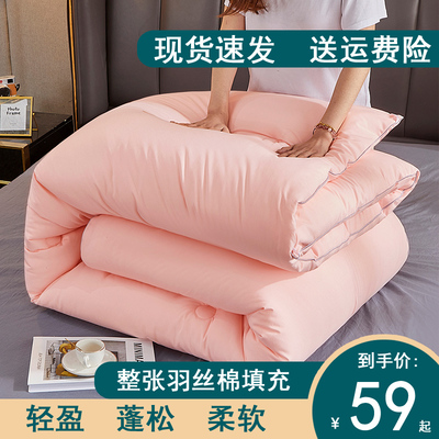 被子被芯冬被宿舍丝棉被薄夏凉被太空调被儿童单人四季通用春秋被