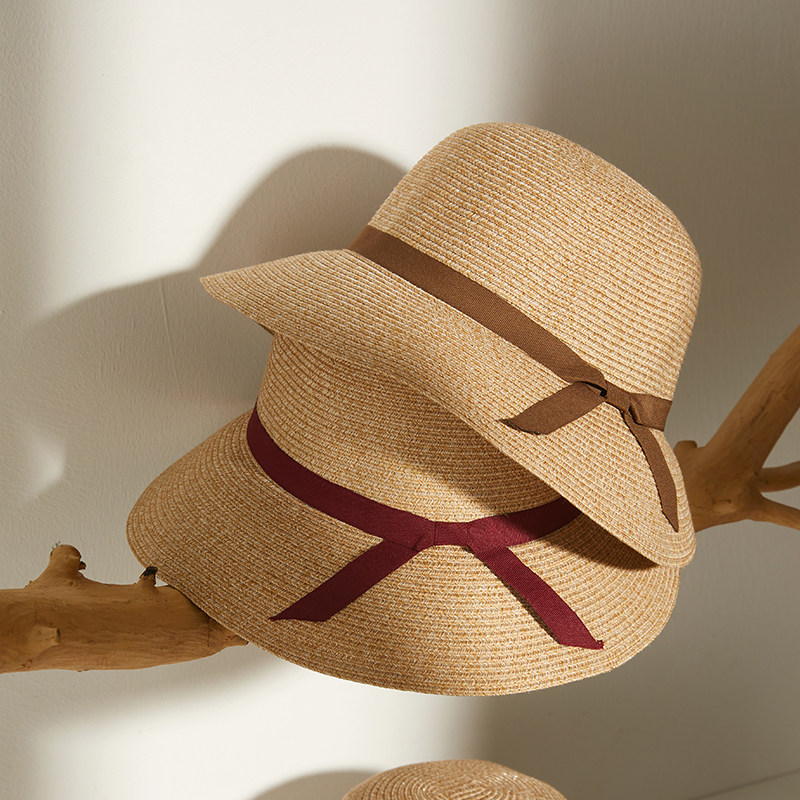 2024新款法式草帽女沙滩度假夏天日系遮阳M帽防晒太阳帽盆帽渔夫,服饰配件/皮带/帽子/围巾,防晒帽,淘宝优惠券,粉丝福利购,淘宝优惠卷