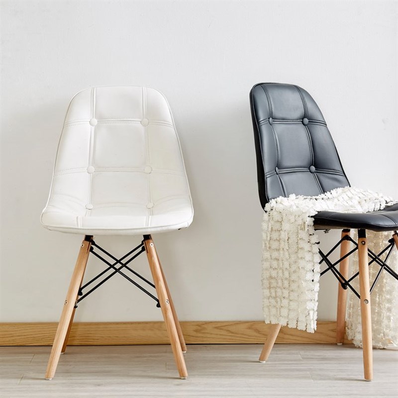 伊姆斯椅子创意现代简约r书房办公椅白色书桌凳子靠背成人北欧餐