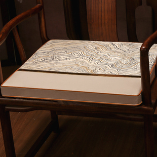 新中式红木椅e子坐垫太师椅圈椅官帽茶椅实木沙发乳胶座椅软垫定