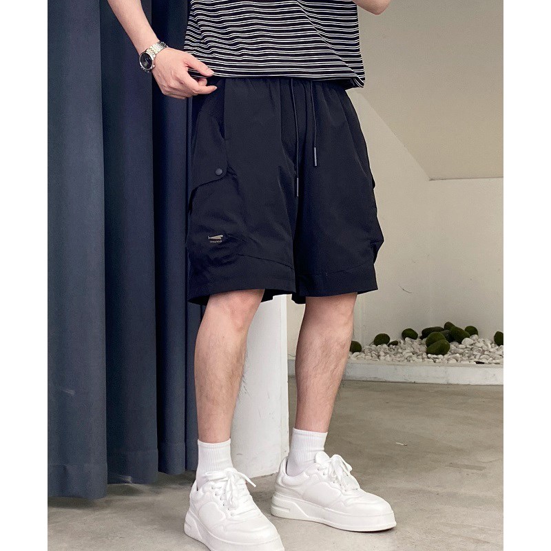 2025夏季新款多口袋工装速干男士短裤休闲薄款宽松直筒五分裤子潮
