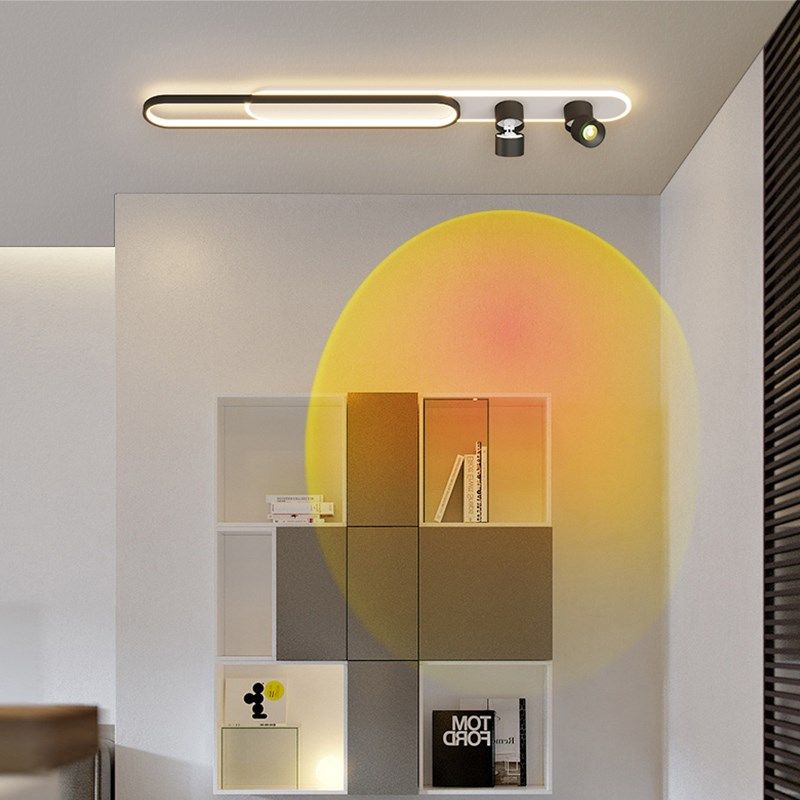 网红夕阳落日灯洗墙灯玄关明装射灯走廊过道氛围灯长条入户吸顶灯,家装灯饰光源,厨卫/阳台/玄关/过道吸顶灯,淘宝优惠券,粉丝福利购,淘宝优惠卷