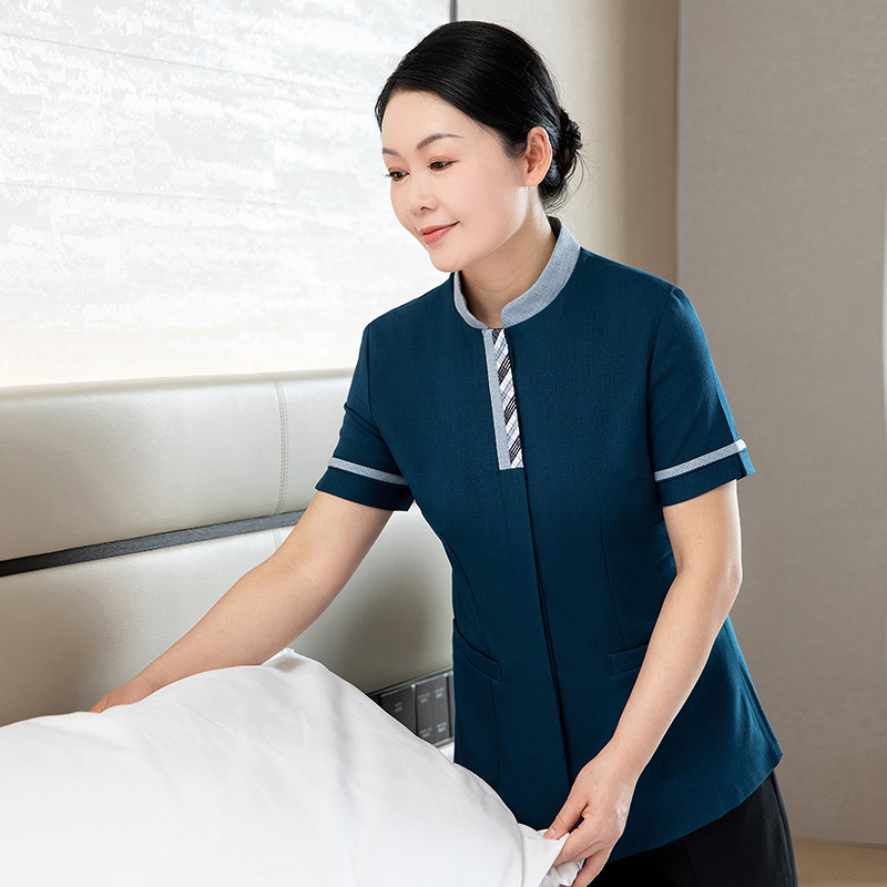 保洁服短袖夏装女家政物业清洁医院工作服酒店宾馆客房服装长袖