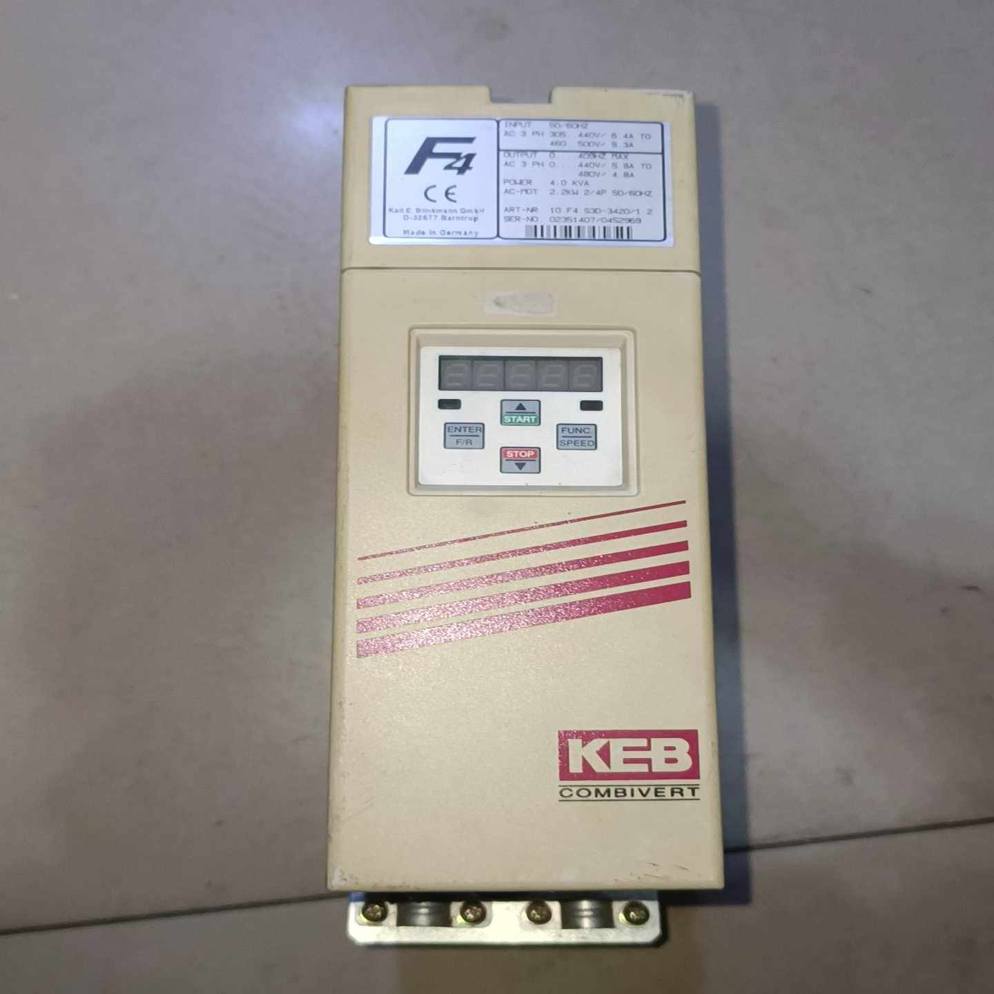 询价拍~科比F4变频器 D-32677科比F4变频器4.0KW  1