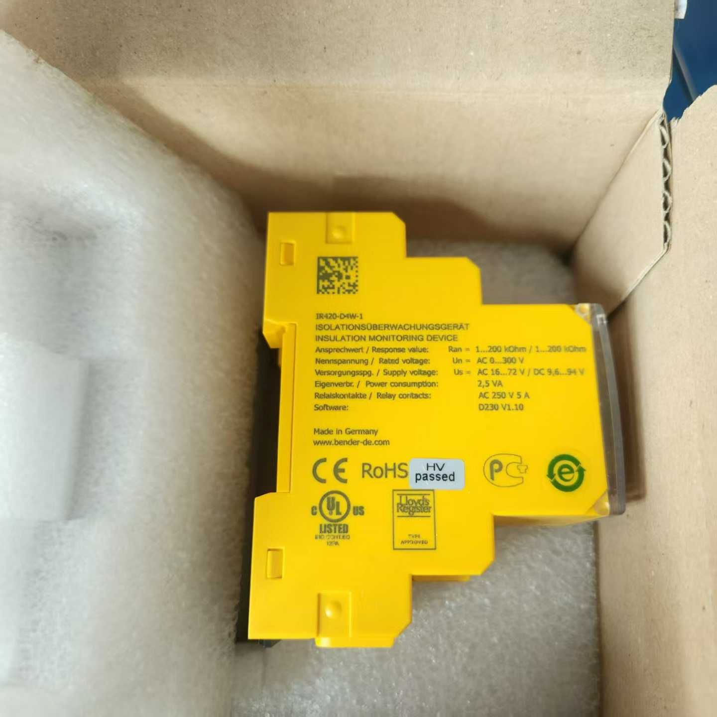 议价IR420-D4W-1 BENDER 库存现货议价