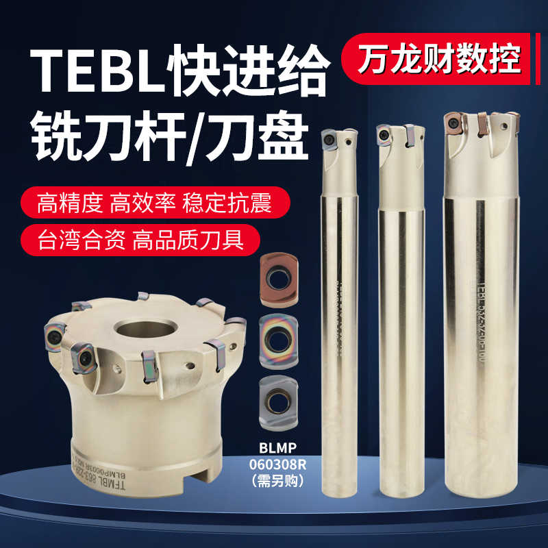 TEBL06快进给双面铣刀杆特固克BLMP0603R刀片数控开粗面铣刀盘