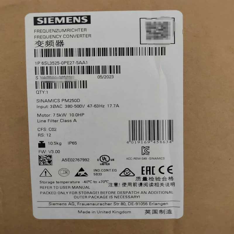 6SL3525-0PE27-5AA1~议价