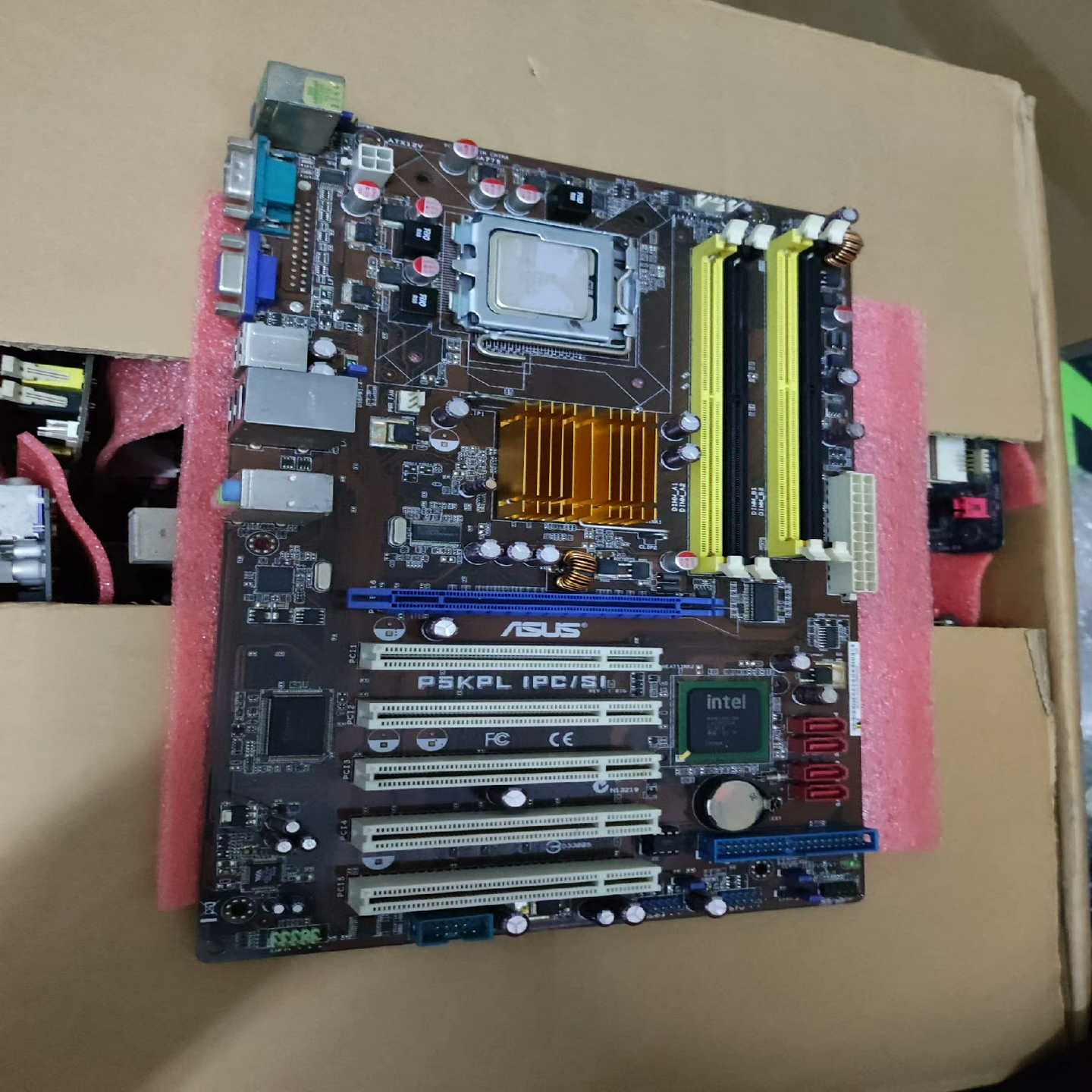 华硕G31大板P5KPL IPC/SⅠ集成显卡大板带5个PC【鑫鑫商铺】