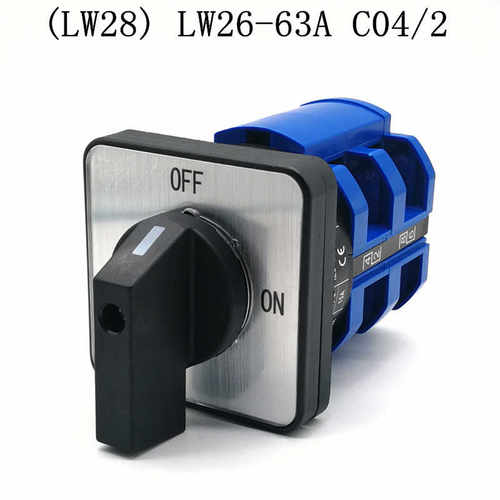 LW26-63A C04/2 LW28万能转换开关 电源切断通断OFON两档两节38