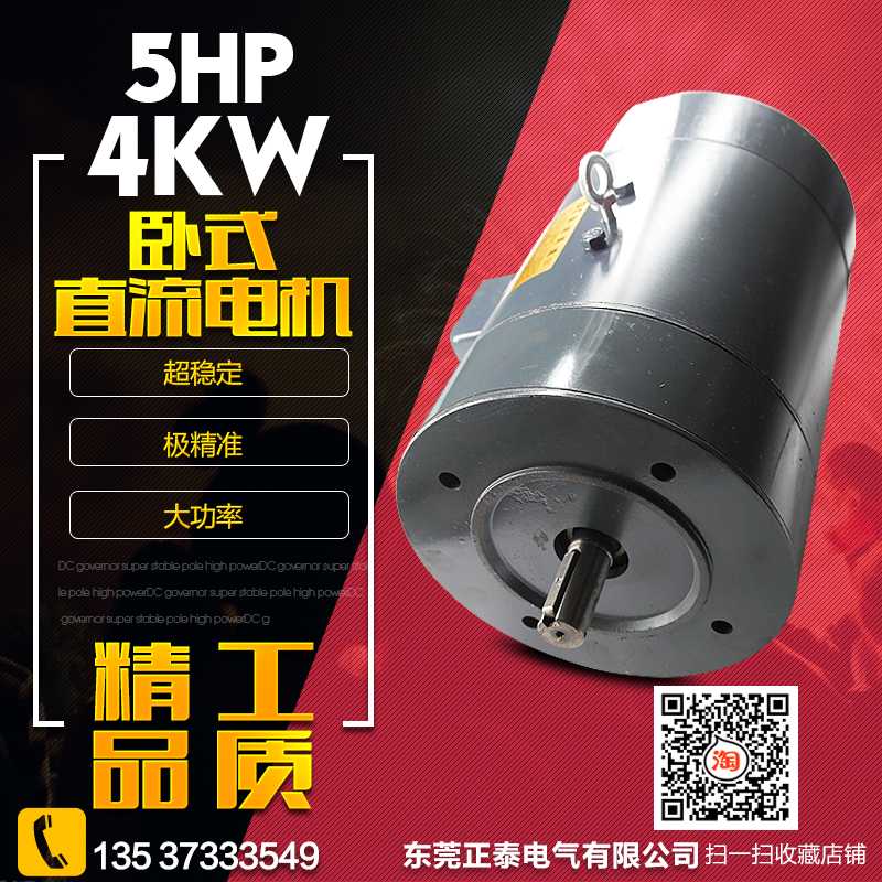 DC200V直流电机 直流电机激磁 5HP 4KW 卧式 ZD97B 调速电机