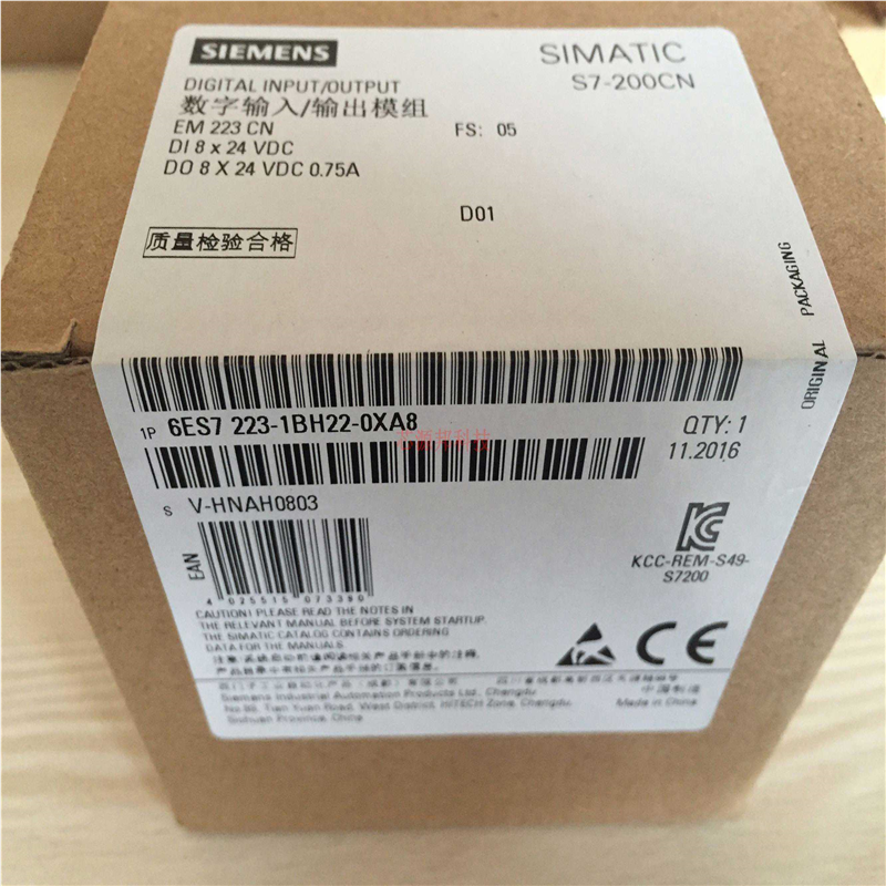 原装西门子PLC模块 S7-200CN EM223 6ES7223 6ES7 223-1BH22-0X