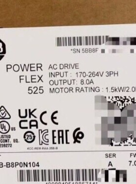 25B-B8P0N104 PowerFlex 变频器~询价