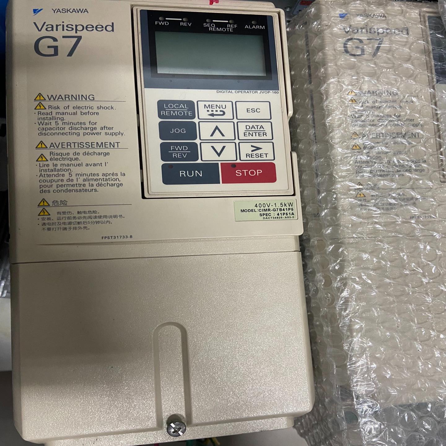 CIMR-G7B41P5，安川G7变频器，可拆开卖，PG卡，询价