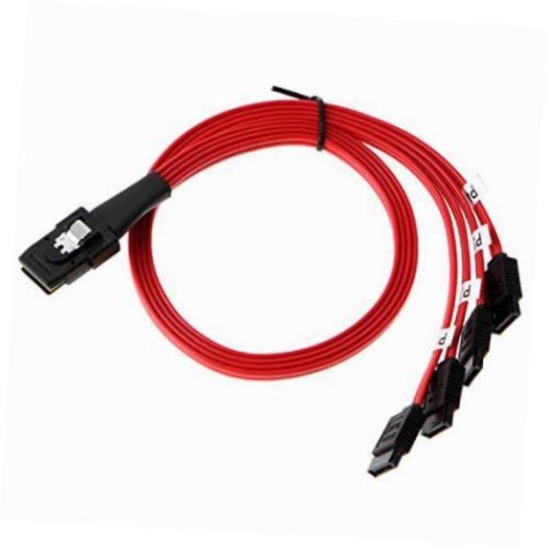 **反向线Mini SAS线主板转SFF-8087背板1米纯铜高效数据线*