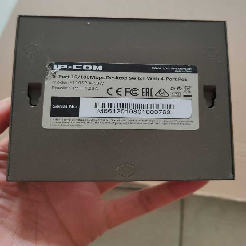 IP-COM F1105P-4-63W 5口poe供电交换机~询价