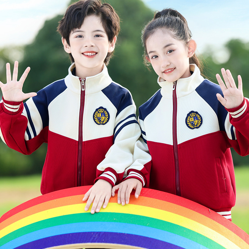 班服套装小学生校服三件套儿童学院运动会演出服幼儿园园服春秋装