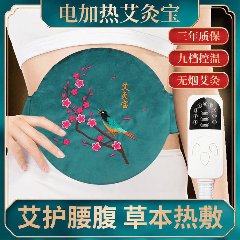 艾灸宝电加热艾绒护腰带家用暖肚子腰腹部熏蒸仪艾草理疗包热敷袋