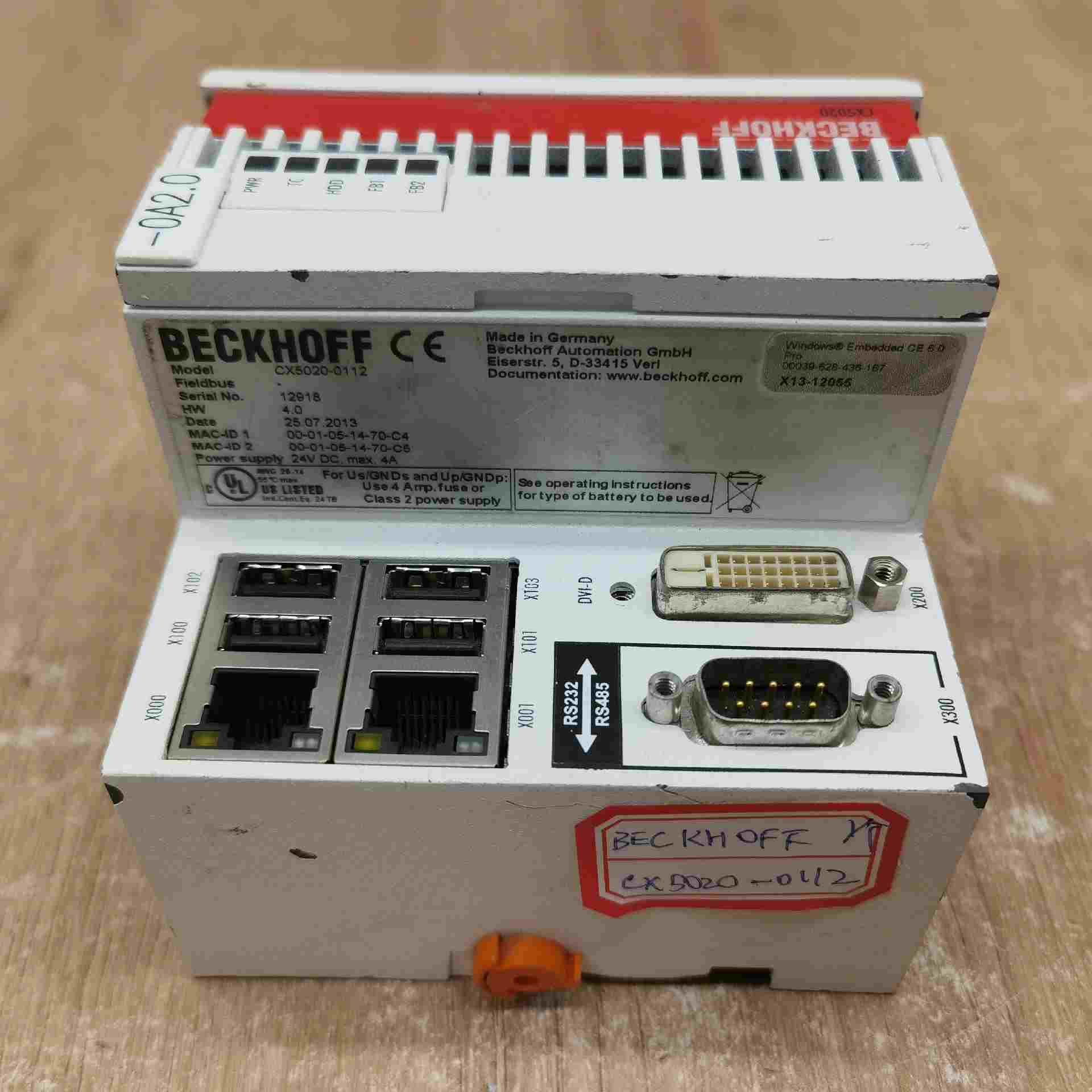 BECKHOFF倍福 CX5020-0112议价~询价