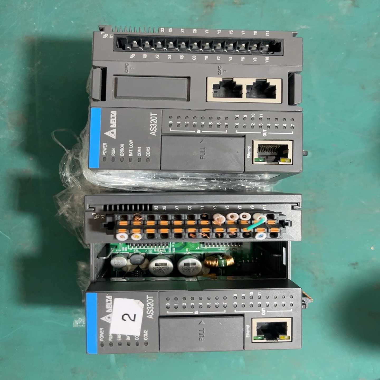 议价台达PLC控制器AS320T-B拆机现货实物拍摄
