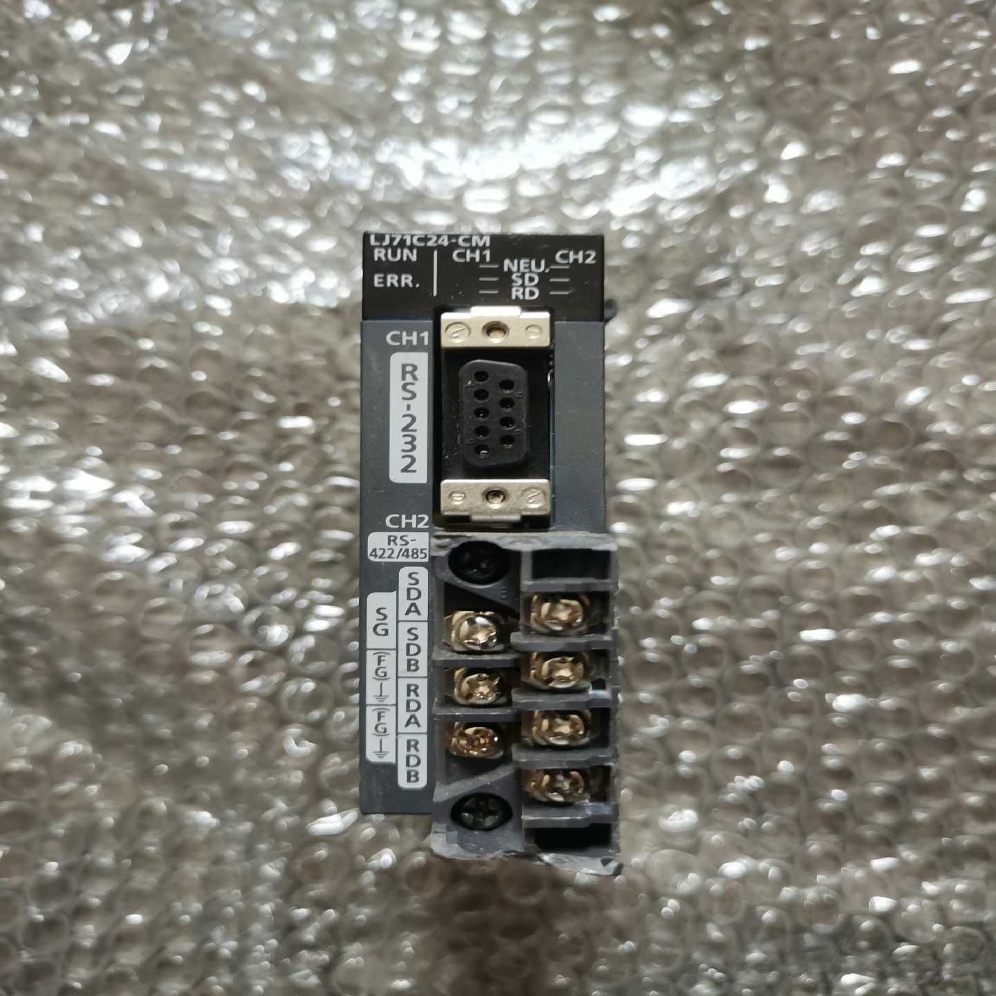 三菱LJ71C24-CM，通讯模块，库存未使用全新。有伤--议价商品