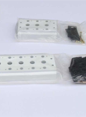 白色喷漆4V310-10电磁阀底座汇流板300M2F/3F/4F/5F/6F/7F/8F/1