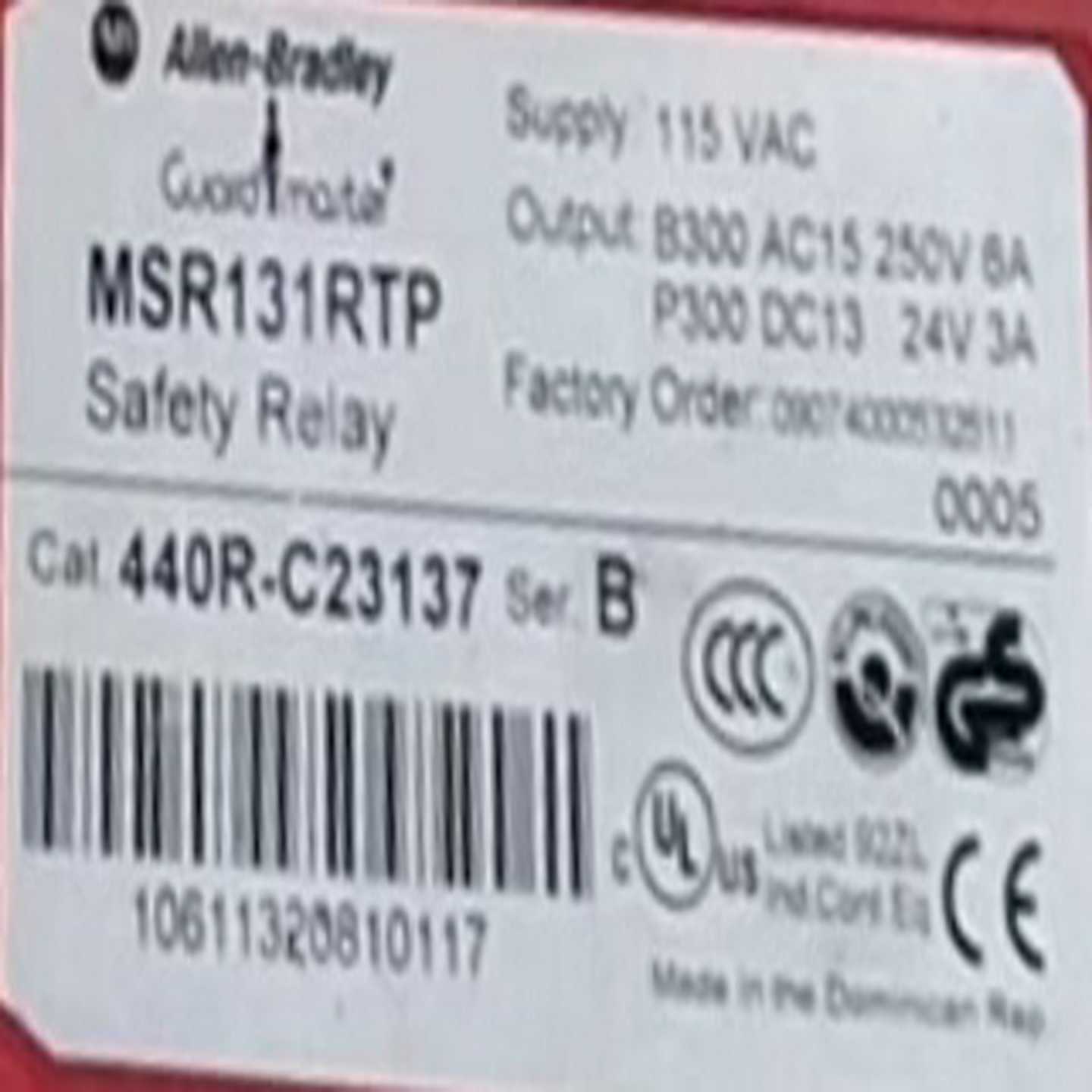 【议价】ab罗克韦尔MSR131RTP440r-c23137安全继
