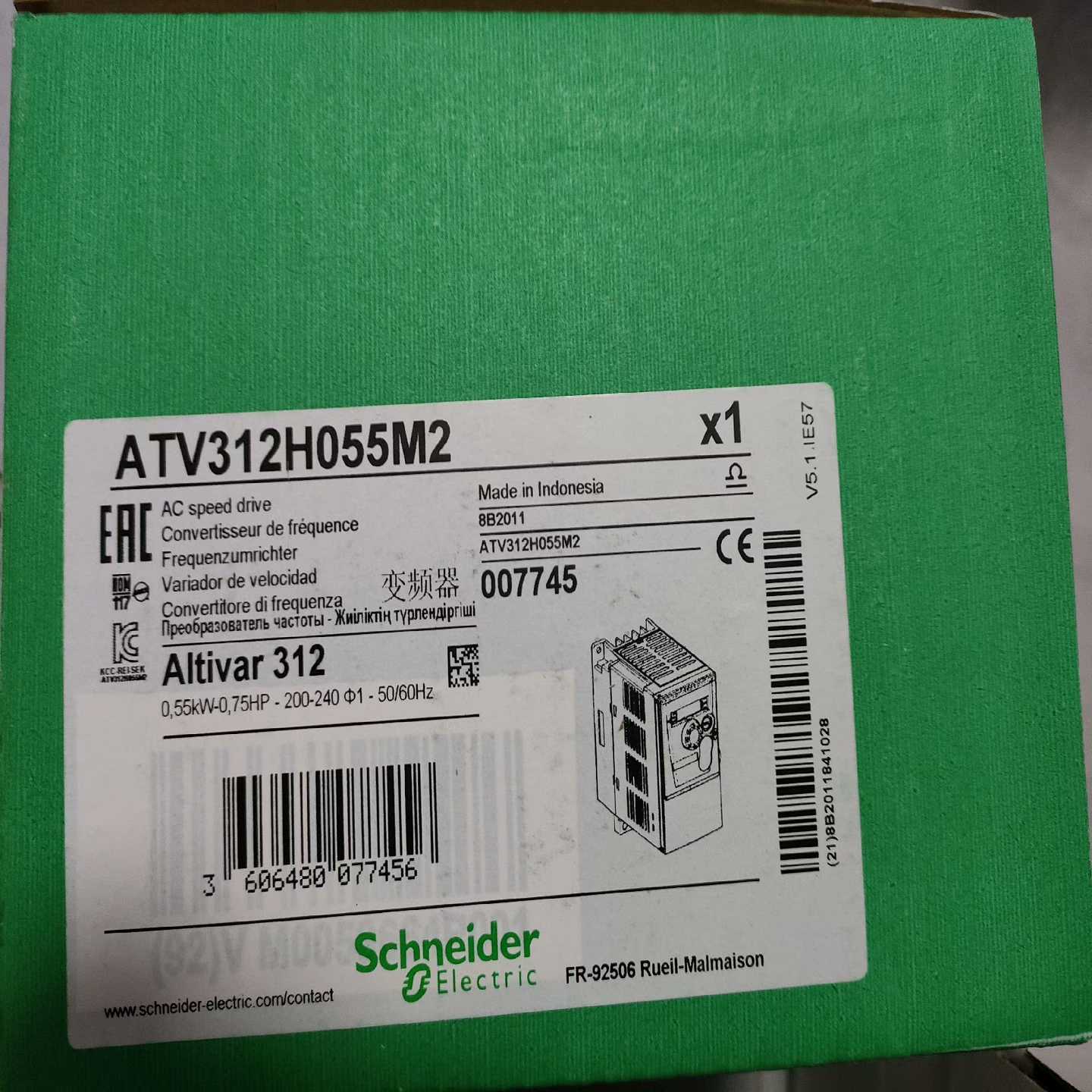 议~变频器ATV312H055M2,照图发货,