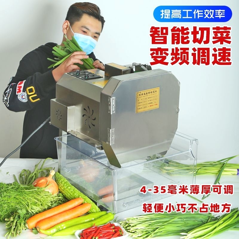 多功能切菜机商用食堂全自动韭菜酸菜电动神器葱花切片辣椒切段
