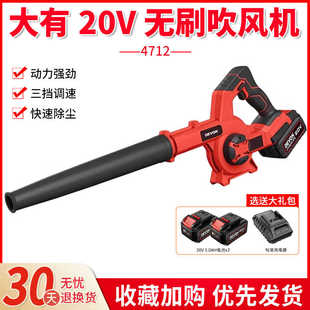 大有20V刷锂电吹风机4712手持充电式电脑清灰吹雪鼓风除尘