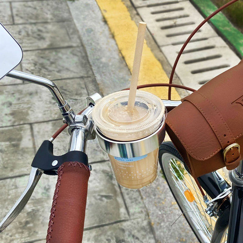 复古自行车单车全铝合金水杯架咖啡杯架子奶茶杯托架水壶架车