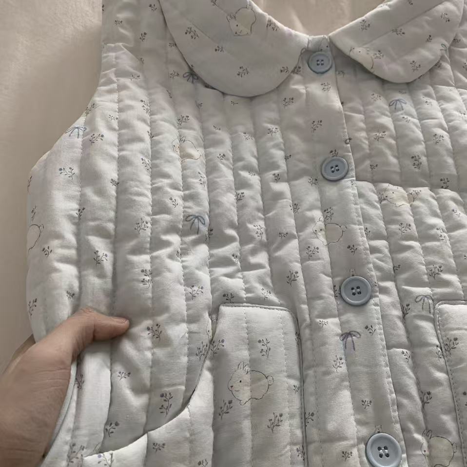 百分百棉海盐小兔马甲