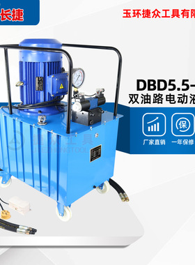 长捷 双油管电动泵DBD5.5-DS2 功率5.5KW压力70兆帕 双油路高压泵