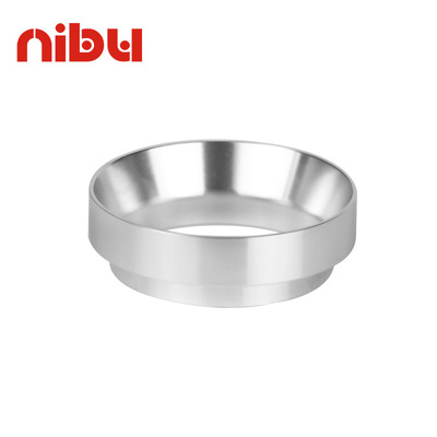 尼布 防飞粉咖啡接粉环铝制意式磨豆机接粉罩定量杯带磁51 58MM