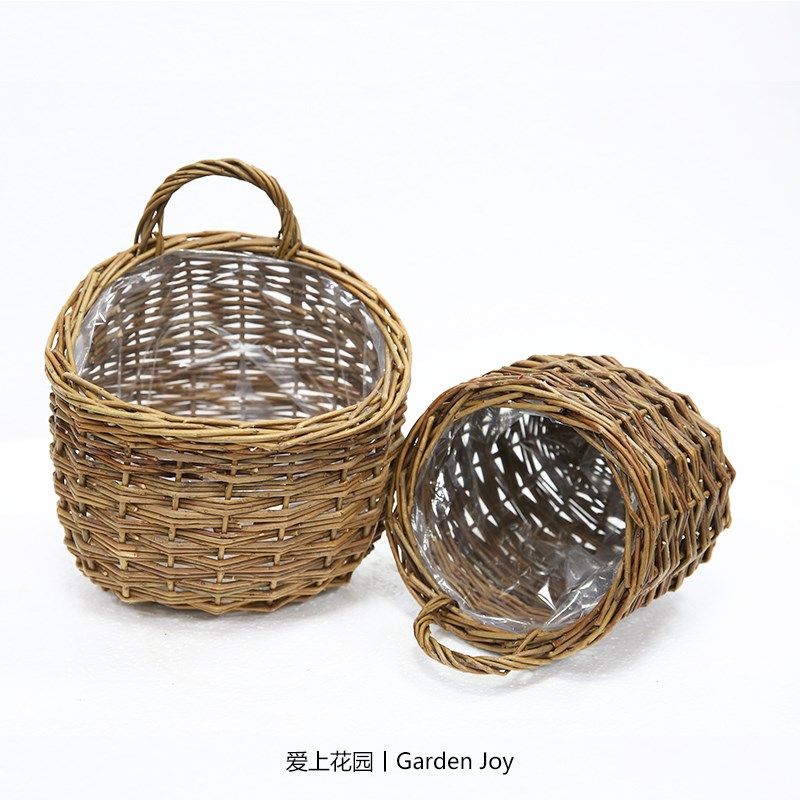爱上花园丨园艺杂货 手工柳编篮子花篮收纳篮 单耳壁挂圆口篮,鲜花速递/花卉仿真/绿植园艺,其它园艺用品,淘宝优惠券,粉丝福利购,淘宝优惠卷
