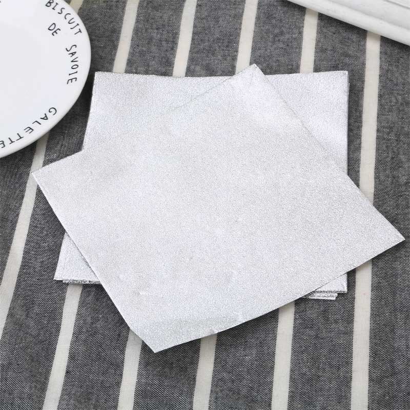 单双面金色锡纸 橘纹10*10厘米小甘桔茶叶芝麻丸盐浴球包装铝箔纸